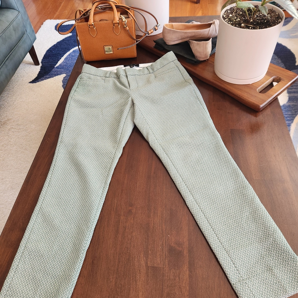 Banana Republic Green Geometric Pants
